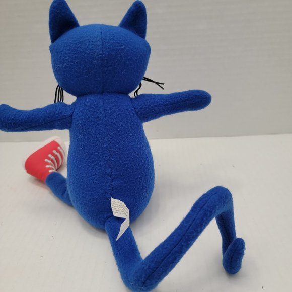Pete The Cat Plush Animal Doll Based on the Books James Dean Blue Red Heart 12" - Picture 5 of 10